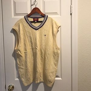 Russell Simmons Men’s Yellow Knitted Vest 2XL